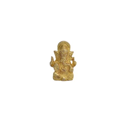 Hindu God Ganesha Mini Brass Statue 